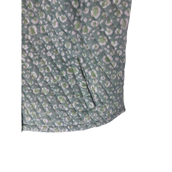 Isaac Mizrahi Vest Plus Green White Outdoor Women's Fairy Groovy Gorp Size 2X - Picture 5 of 13